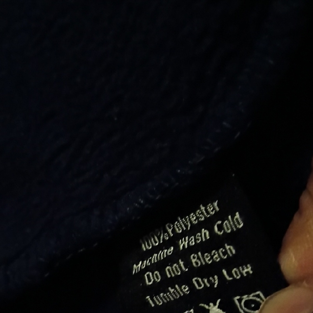 Men's Navy Blue Hooded Robe - Picture 7 of 7